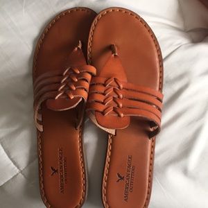 brown sandals
